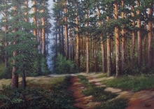 Pine Forest - oil, canvas