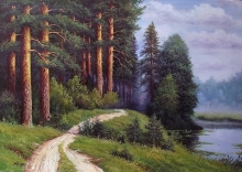 Forest Trails - oil, canavs