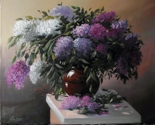 May Lilac - oil, canvas
