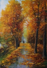 Leaf Fall - oil, canvas