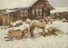 Old Koshovka - oil, canvas