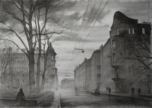 Chkalovsky Avenue - ink, paper