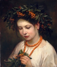 Rowan Wreath - oil, canvas