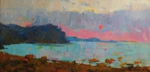 Sunrise With The View Of Kara-Dag - oil, canvas
