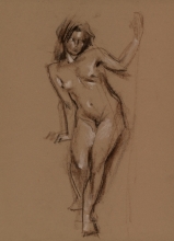 Nude 10 - pastel, toned paper