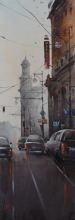 Moscow Streets - watercolor, paper