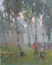 Birches - oil, canvas