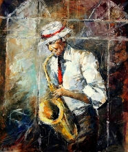 Jazz Man - oil, canvas