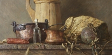 Still Life With A Pot - oil, canvas