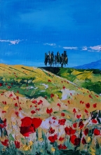 Toscana - oil, canvas, palette knife 