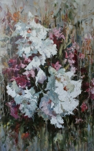 Gladioli - oil, canvas