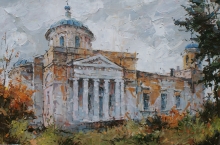 Spaso-Georgievsky Temple - oil, canvas