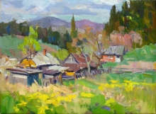 Spring In The Carpathians - oil, canavs