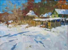 Noon In Artyukhovka - oil, canvas