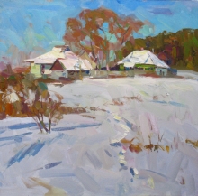 Frosty Day - oil, canavs