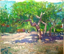 Sunlit - sketch: oil, canvas