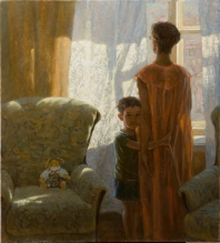 Good Morning, Mother - oil, canvas