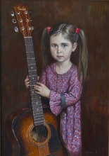 Young Musician- oil canvas