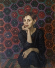 Grannys Carpet. Tanya - oil, canvas