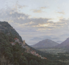 Morning In Corsica - oil, canvas