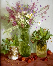 Summer Still Life - oil, canvas