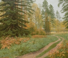Forest Trail - oil, canvas