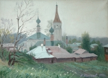 Morning In Suzdal - oil, canvas