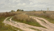 Field Paths - oil, canvas