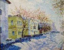 Prechistenka - oil, canvas