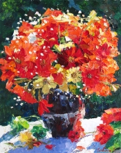 Summer Bouquet - oil, canvas