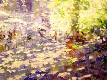 Spring Boulevard - oil, canvas