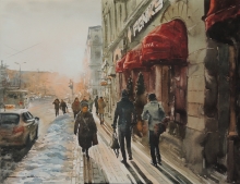 Riga - watercolors, paper
