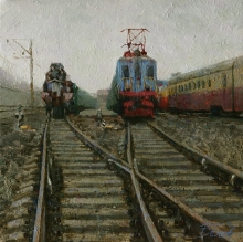 Terminal Station - oil on canvas