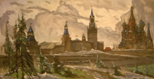 The Kremlin. Spring - oil, canvas