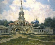 Kolomenskoye. Entrance Gates - oil, canvas