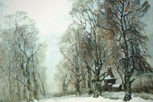 Last Snow. Kolomenskoye - oil, canvas