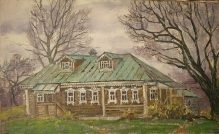 Shuglins House - oil, canvas