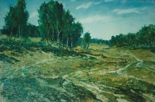 Summer Day In Podmoskovye - oil, canvas