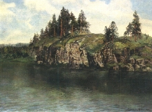 Rocks. Southern Urals - oil, canvas