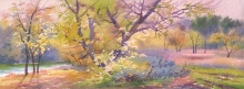 Autumn Symphony - watercolors, paper