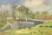 Rotunda. Rooks Have Flown - watercolors, paper