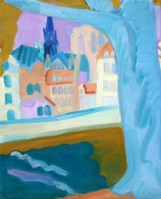 The Seine - oil, canvas