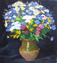 Summer Bouquet - oil, canvas