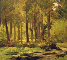 In The Fir-tree Forest - oil, canvas