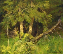 Forest Of Berendey - oil, canvas