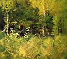 Forest Meadow - oil, canvas