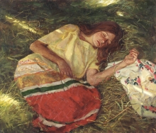 Noon Sleep - oil, canvas