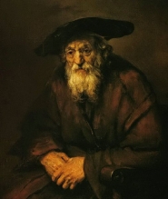 An Old Jew - oil, canvas