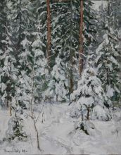 Winter Tale - oil, canvas