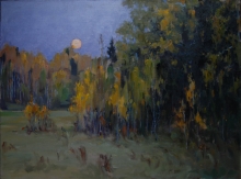 Autumn Dusk - oil, canvas
